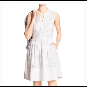 Banana Republic white eyelet dress